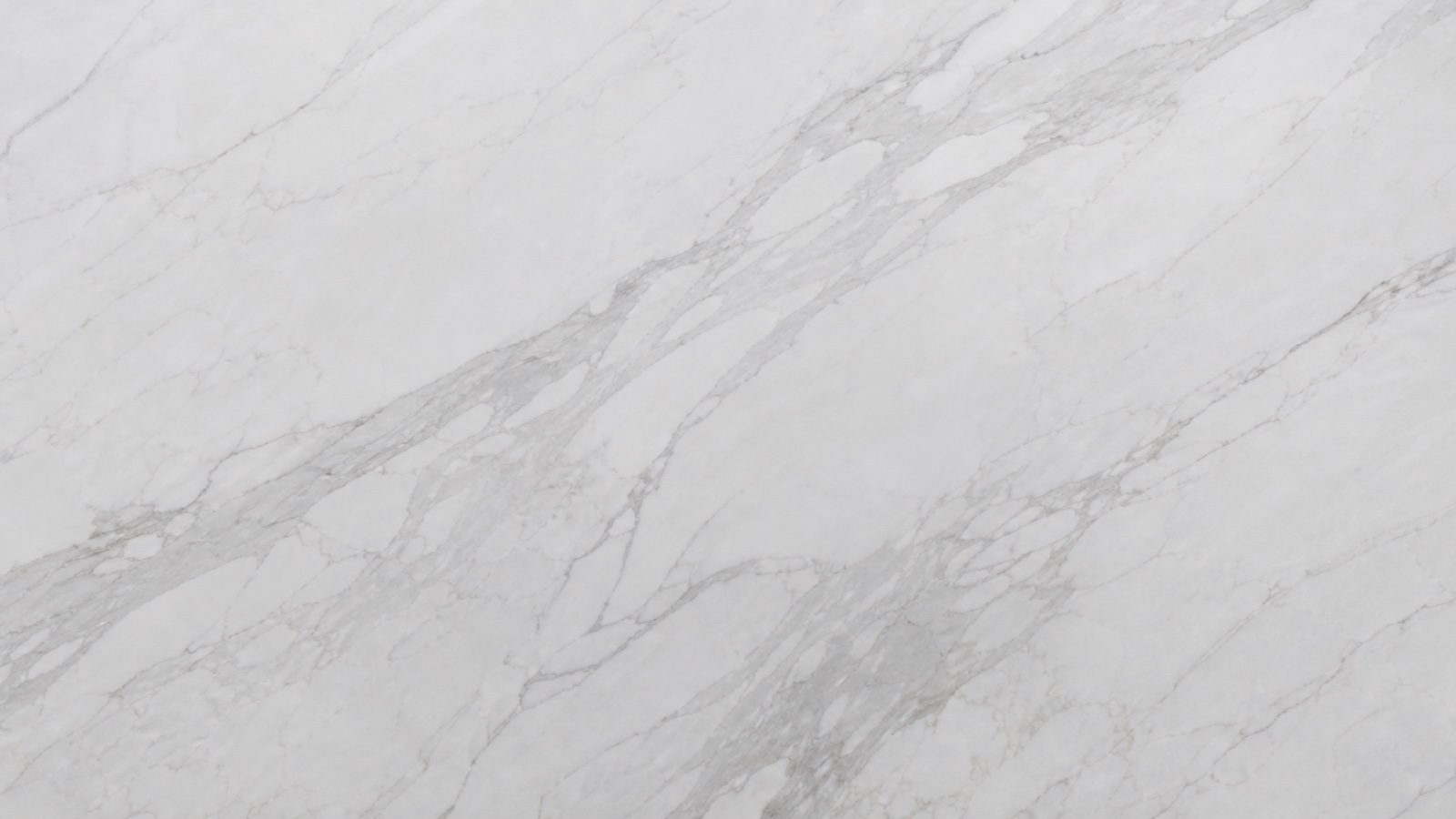Polished white marble with fine grey veining